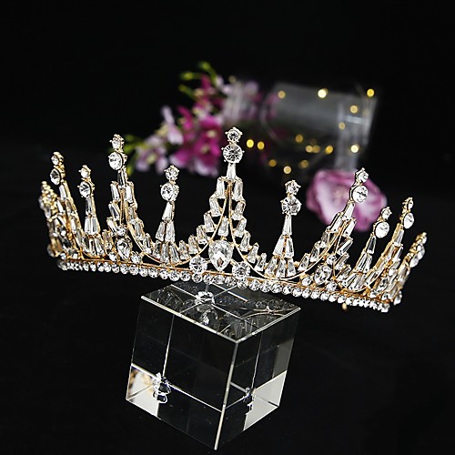 

Luxury Princess Alloy Tiaras with Crystals / Rhinestones 1 Piece Wedding / Special Occasion Headpiece