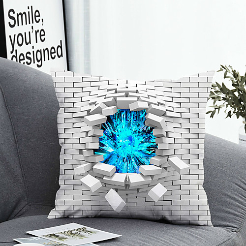 

1 pcs Polyester Pillow Cover Pillow Cover & Insert Simple Classic Square Zipper Polyester Traditional Classic