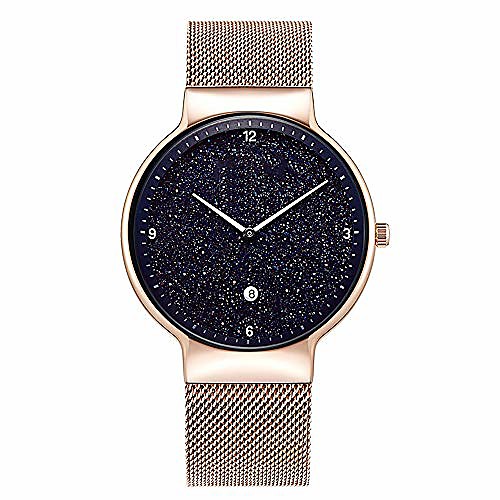 

Automatic Mechanical Watch Men's Watch, Fashion Starry Sky Simulation Display Dial, Waterproof Trend Simple Watch, Suitable for Business and Leisure Use Adapt to Ladies Girls