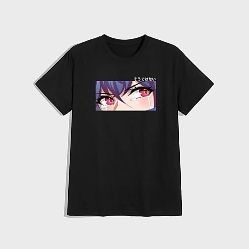 

Men's T shirt Hot Stamping Portrait Print Short Sleeve Casual Tops 100% Cotton Casual Fashion White Black Gray