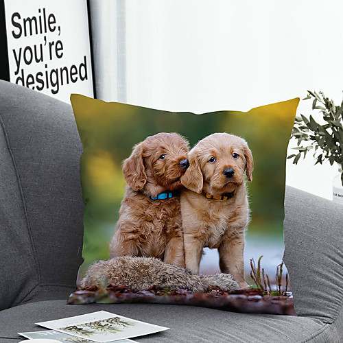 

1 pcs Polyester Pillow Cover Pillow Cover & Insert Simple Classic Square Zipper Polyester Traditional Classic