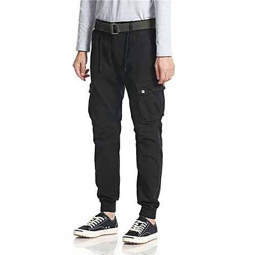 

Men's Hiking Pants Trousers Hiking Cargo Pants Solid Color Winter Outdoor Breathable Thick Anti-tear Multi-Pockets Cotton Bottoms Black Army Green Khaki Dark Blue Hunting Fishing Climbing 28 30 36 38