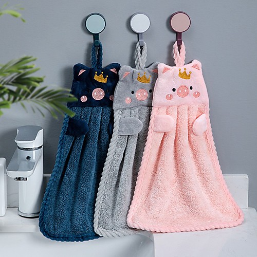 

Superior Quality Wash Cloth, Floral / Cartoon / Animal 100% Coral Fleece Bathroom 1 pcs