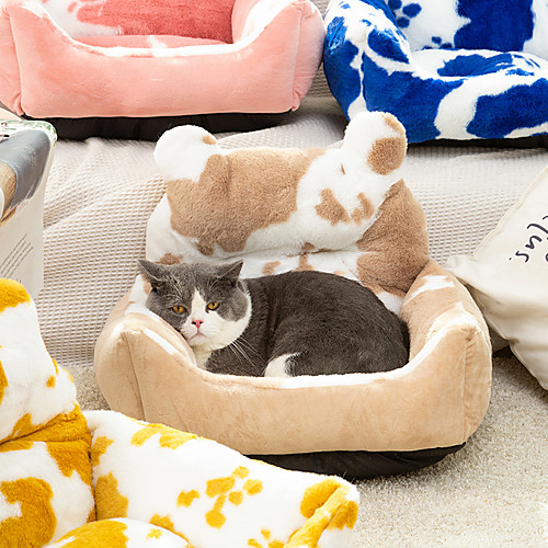 

Dog Cat Dog Beds Cat Beds Dog Bed Mat Tie Dye Print Warm Multi layer Soft Elastic For Indoor Use Plush Fabric for Large Medium Small Dogs and Cats