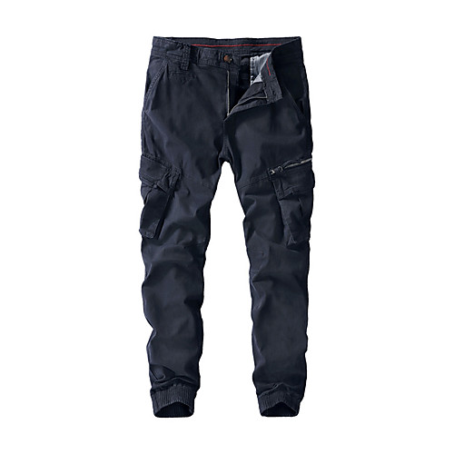 

Men's Hiking Pants Trousers Hiking Cargo Pants Solid Color Winter Outdoor Breathable Thick Anti-tear Multi-Pockets Cotton Bottoms Black Army Green Khaki Dark Blue Hunting Fishing Climbing 29 30 36 38
