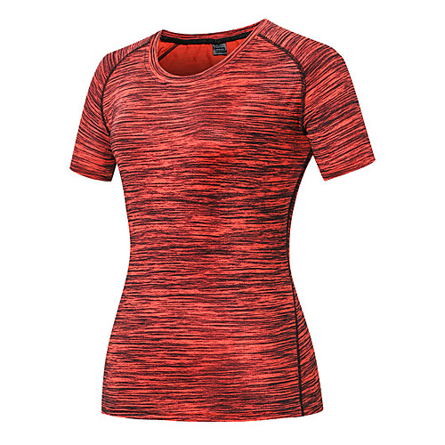 

Women's T shirt Hiking Tee shirt Short Sleeve Crew Neck Tee Tshirt Top Outdoor Lightweight Breathable Quick Dry Soft Summer Polyester Solid Color Red Blue Grey Fishing Climbing Running