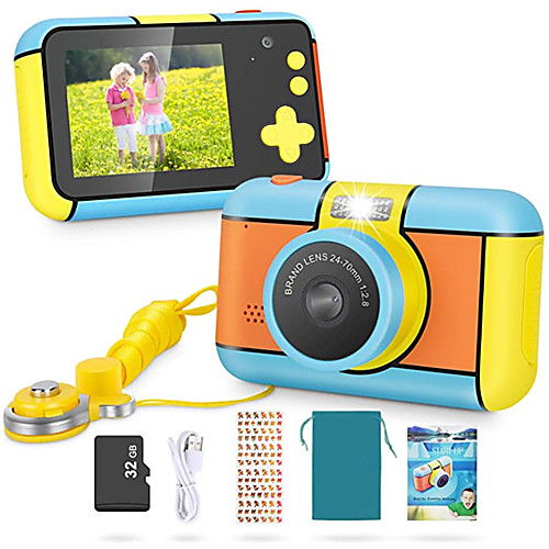 

Digital Camera Toys Dual Selfie Video Recorder Gift with 32GB SD Card 1080p HD Kid's Adults' Boys and Girls Toy Gift