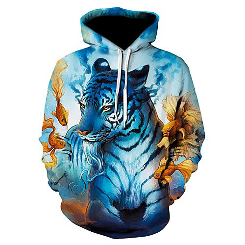 

Men's Pullover Hoodie Sweatshirt 3D Print 3D Print 3D Print Hoodies Sweatshirts Black Yellow Royal Blue