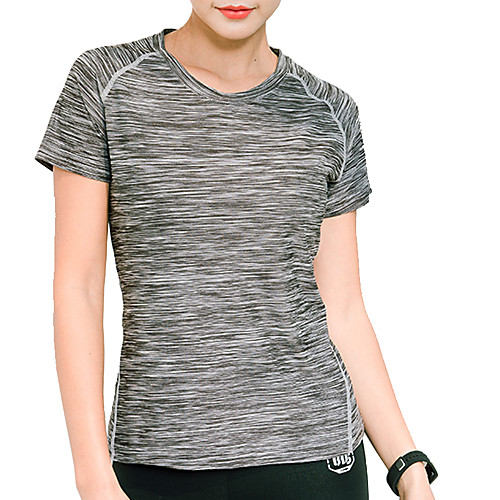 

Women's T shirt Hiking Tee shirt Short Sleeve Crew Neck Tee Tshirt Top Outdoor Lightweight Breathable Quick Dry Soft Summer Polyester Solid Color Purple Red Blue Fishing Climbing Running