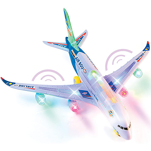 

CAIPO 1:25 Toy Airplane Airplane Model Plane / Aircraft Simulation Music & Light Plastic Mini Car Vehicles Toys for Party Favor or Kids Birthday Gift A380 / Kid's