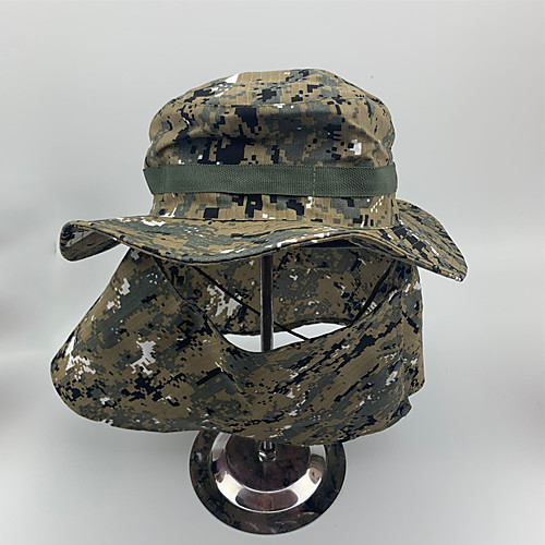 

Men's Sun Hat Fishing Hat Hiking Hat Outdoor UV Sun Protection Windproof UPF50 Quick Dry Spring Summer Hunting Ski / Snowboard Fishing Jungle camouflage Camouflage Camouflage Green / Breathable