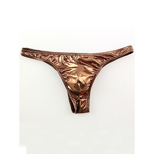 

Men's 1 Piece Basic Briefs Underwear - Normal Low Waist Green Brown S M L