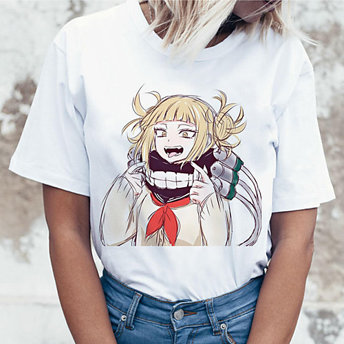 

Inspired by My Hero Academia / Boku No Hero Ahegao Cosplay Costume T-shirt Microfiber Graphic Prints Printing T-shirt For Women's / Men's