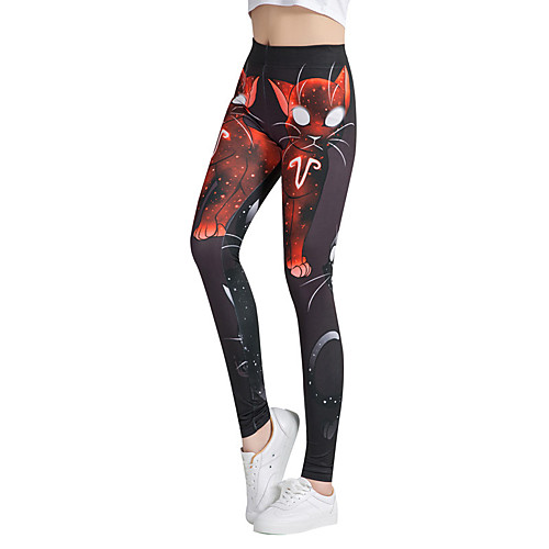 

Women's High Waist Yoga Pants Leggings Bottoms Tummy Control Butt Lift Breathable Black Yoga Fitness Gym Workout Winter Sports Activewear Stretchy Slim / Athletic / Athleisure