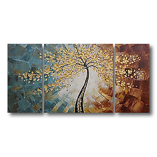 

Handmade Oil Painting Hand Painted Horizontal Abstract Landscape Contemporary Modern Stretched Canvas / Three Panels