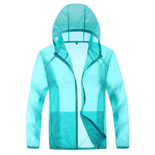

Boys' Girls' Hiking Skin Jacket Hiking Windbreaker Outdoor Solid Color Packable Waterproof Lightweight UV Sun Protection Outerwear Jacket Top Full Length Visible Zipper Fishing Climbing Running White