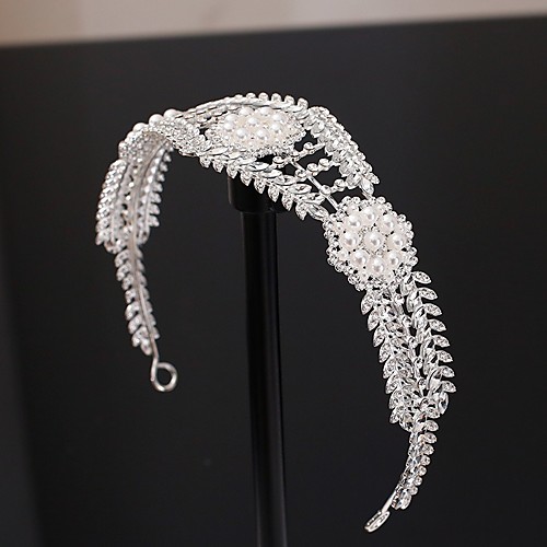 

Retro Bridal Imitation Pearl / Rhinestone / Alloy Headdress with Imitation Pearl 1 Piece Wedding / Special Occasion Headpiece