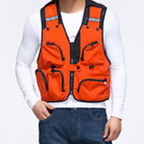 

Women's Hiking Vest / Gilet Fishing Vest Sleeveless Vest / Gilet Top Outdoor Lightweight Breathable Quick Dry Sweat wicking Summer Nylon Patchwork Red Blue Grey Fishing Climbing Running / Men's