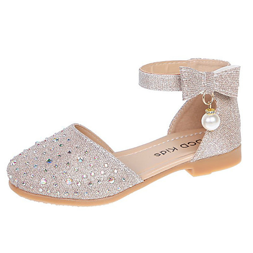 

Girls' Flats Princess Shoes PVC Little Kids(4-7ys) Daily Party & Evening Gold Silver Spring Summer