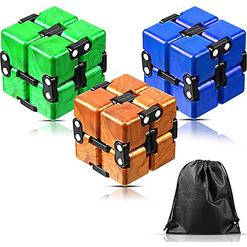 

Speed Cube Set 3 pcs Magic Cube IQ Cube Infinity Cubes Magic Cube Sensory Fidget Toy Puzzle Cube Stress and Anxiety Relief Office Desk Toys Decompression Toys Kid's Adults' Toy Gift