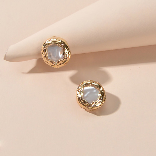 

Women's Stud Earrings Sweet Imitation Pearl Earrings Jewelry Gold For