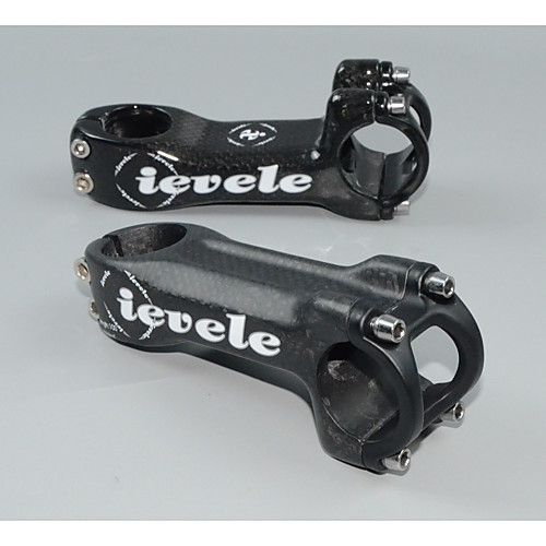 

31.8/25.8 mm Bike Stem 6 degree 60/70/80/90/100/110/120 mm Fiber Carbon Adjustable Durable for Cycling Bicycle