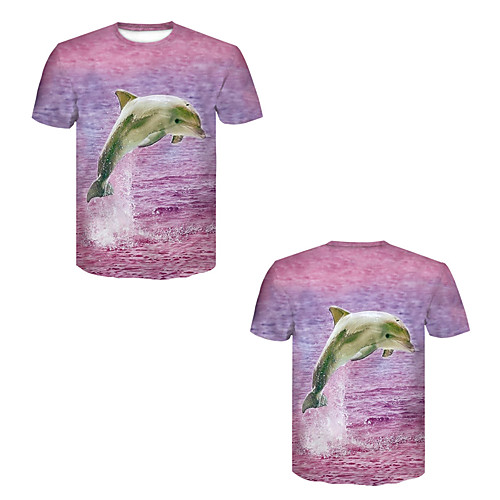 

Men's T shirt 3D Print 3D Rivet Mesh Short Sleeve Casual Tops Blushing Pink