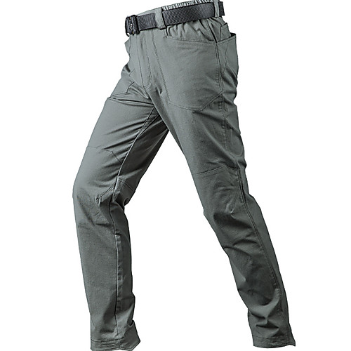 

Men's Hiking Pants Trousers Hiking Cargo Pants Tactical Pants Solid Color Outdoor Waterproof Windproof Breathable Wear Resistance Cotton Bottoms Dark Gray Green Hunting Fishing Climbing S M L XL XXL
