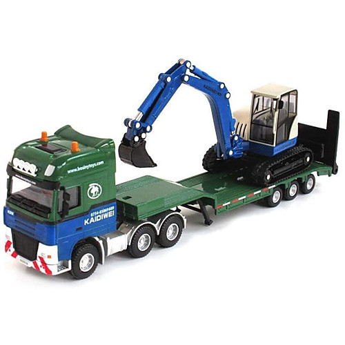 

1:50 Metal Construction Truck Set Backhoe Loader Excavator Toy Car City View Exquisite Transporter Truck Construction Vehicle All Boys' Girls' Child's Teenager Car Toys