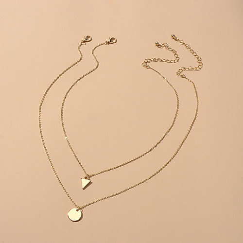 

Women's Pendant Necklace Trendy Alloy Gold 36 cm Necklace Jewelry For Birthday Party Festival