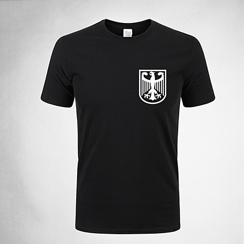 

Men's Camouflage Hunting T-shirt Military Tactical Shirt Outdoor Breathable Ventilation Wearproof Comfortable Summer Cotton White Black Green