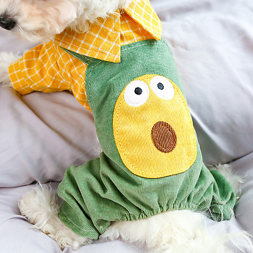 

Dog Cat Jumpsuit Avocado Elegant Adorable Cute Dailywear Casual / Daily Dog Clothes Puppy Clothes Dog Outfits Breathable Green Costume for Girl and Boy Dog Polyester XS S M L XL