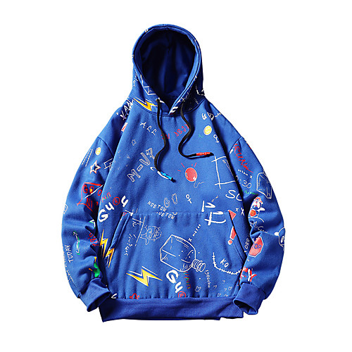 

Men's Hoodie Pullover Drawstring X Letter & Number Sport Athleisure Hoodie Top Long Sleeve Comfortable Everyday Use Casual Daily