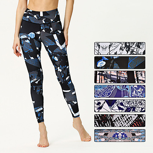 

Women's High Waist Yoga Pants Cropped Leggings Bottoms Tummy Control Butt Lift Breathable Black / Red White Black Spandex Yoga Fitness Gym Workout Winter Sports Activewear Stretchy / Athletic