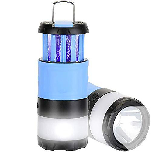 

camping lamp, 3 in 1 led mosquito lamp, foldable emergency light, camping lantern windproof, perfect for fishing, hiking, camping, emergency, hurricane, power failure, waterproof and windproof