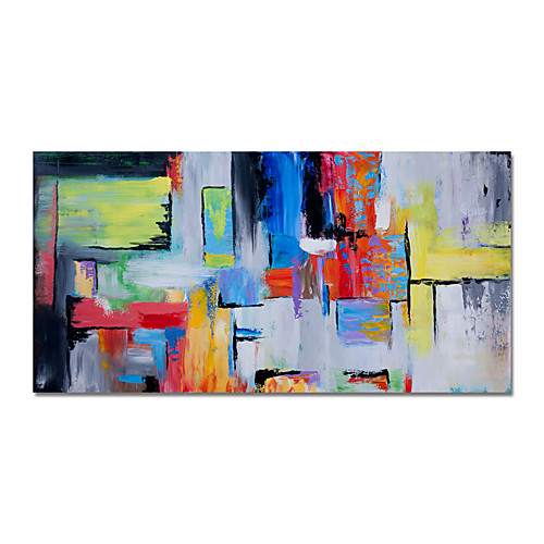 

Oil Painting Hand Painted Horizontal Abstract Modern Stretched Canvas