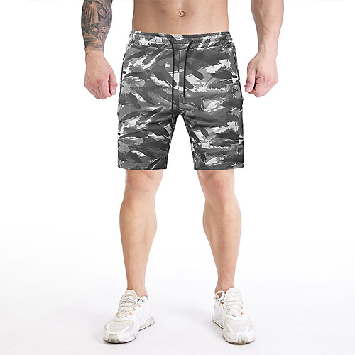 

Men's High Waist Running Shorts Athletic Shorts Bottoms Drawstring Zipper Pocket Fitness Gym Workout Running Training Exercise Breathable Quick Dry Soft Sport White Black Green / Micro-elastic