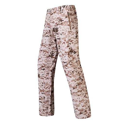 

Men's Softshell Pants Hunting Pants Waterproof Ventilation Wearproof Fall Spring Summer Solid Colored Camo / Camouflage Nylon Elastane for ACU Color CP Color Digital Desert S M L XL XXL