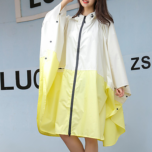 

Women's Rain Poncho Waterproof Hiking Jacket Rain Jacket Outdoor Polka Dot Waterproof Portable Lightweight Windproof Raincoat Poncho Top Fishing Running Camping / Hiking / Caving Yellow Red Blue