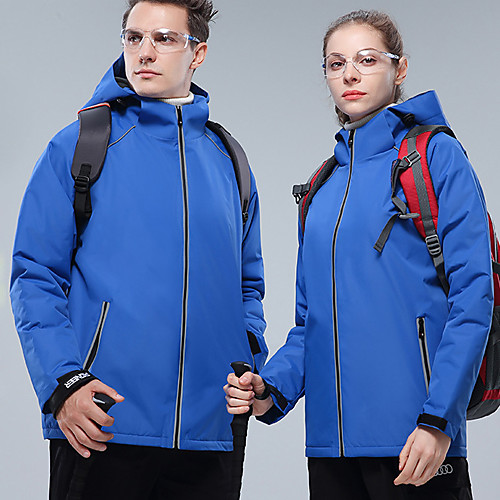 

Men's Reflective Jacket Hiking Fleece Jacket Winter Outdoor Lightweight Windproof Breathable Quick Dry Jacket Top Fleece Fishing Climbing Camping / Hiking / Caving Sapphire Navy Black Red Yellow