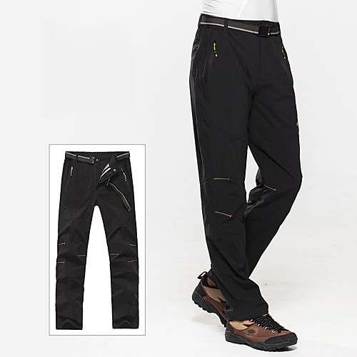 

Men's Hiking Pants Trousers Solid Color Summer Outdoor Windproof Quick Dry Breathable Stretchy Nylon Bottoms Black Army Green Grey Khaki Hunting Fishing Climbing S M L XL XXL / Wear Resistance