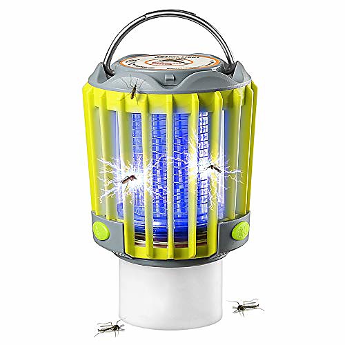 

Camping Lantern With Bug Zapper,IP67 Waterproof 4 Lighting Modes Dimmable USB Rechargeable For Home,Camping,Hiking,Fishing,Emergency