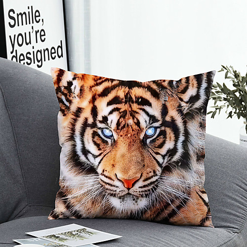 

1 pcs Polyester Pillow Cover Pillow Cover & Insert Simple Classic Square Zipper Polyester Traditional Classic