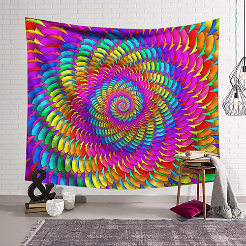 

Wall Tapestry Art Decor Blanket Curtain Hanging Home Bedroom Living Room Decoration Polyester Fantasy Spiral