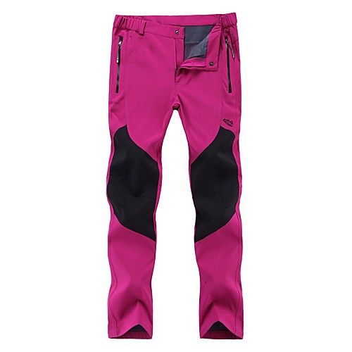 

Women's Hiking Pants Trousers Patchwork Outdoor Lightweight Windproof Breathable Quick Dry Bottoms Black Dark Gray Rose Red Hunting Fishing Climbing M L XL XXL XXXL