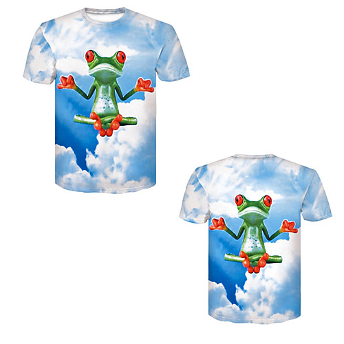 

Men's T shirt 3D Print 3D Rivet Mesh Short Sleeve Casual Tops White