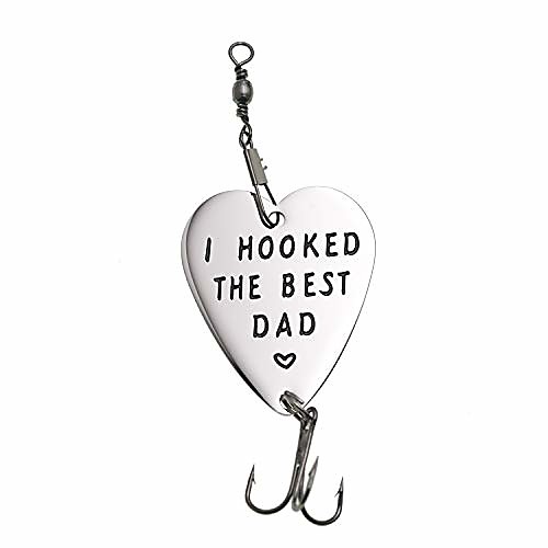 

Dad Gifts Fishing Lures Happy Birthday Papa Gift for Daddy Step Dad from Daughter Son Hooks for Fisherman Stepdad (I Hooked The Best dad)