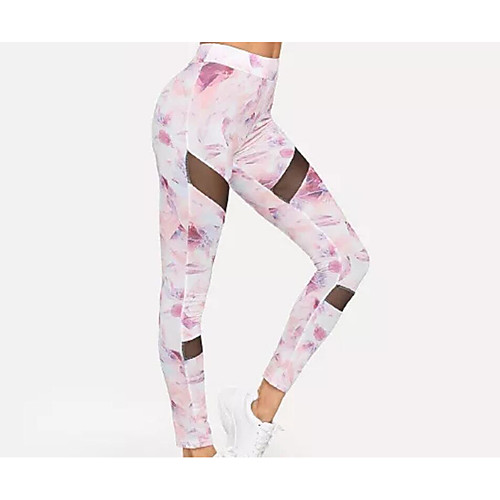 

Women's Sports Leggings Sweatpants Pants Animal Full Length Blushing Pink