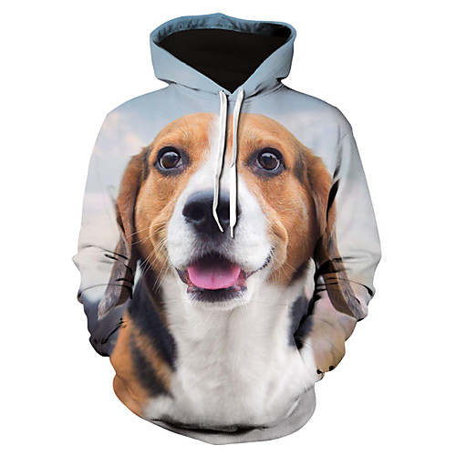 

Men's Pullover Hoodie Sweatshirt 3D Print 3D Print 3D Print Hoodies Sweatshirts White