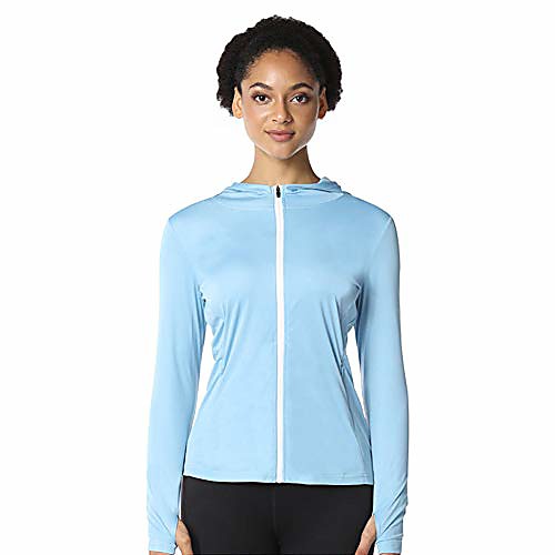 

Women's UPF 50 Sun Protection T-Shirt Long/Short Sleeve Outdoor Performance Blue